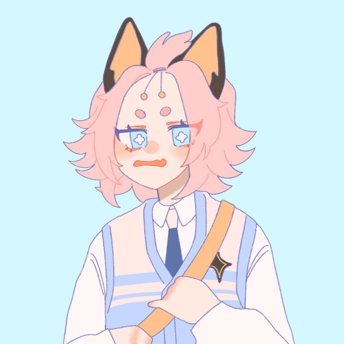 youngaaah's tweet photo. fanart of @soup_genshin 's genshin hs au https://t.co/T2dROOq7HX