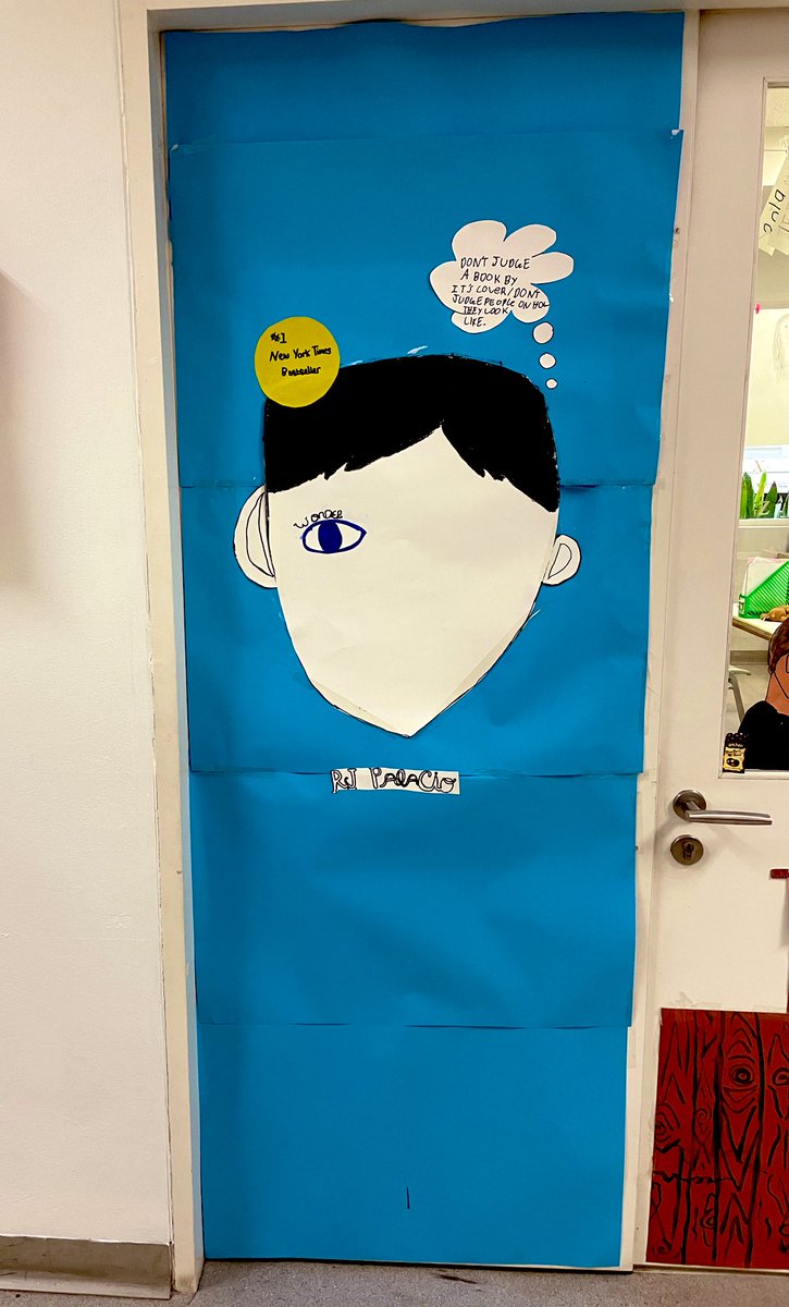 MissChloeMT's tweet photo. Our Year 5 doors are decorated and ready for the #WorldBookDay #doordecoration competition! 🌏📚🚪🎨 #TeamS107 #CognitaWay https://t.co/nQV7kxU4O6