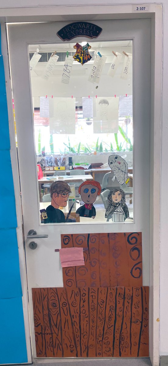 MissChloeMT's tweet photo. Our Year 5 doors are decorated and ready for the #WorldBookDay #doordecoration competition! 🌏📚🚪🎨 #TeamS107 #CognitaWay https://t.co/nQV7kxU4O6
