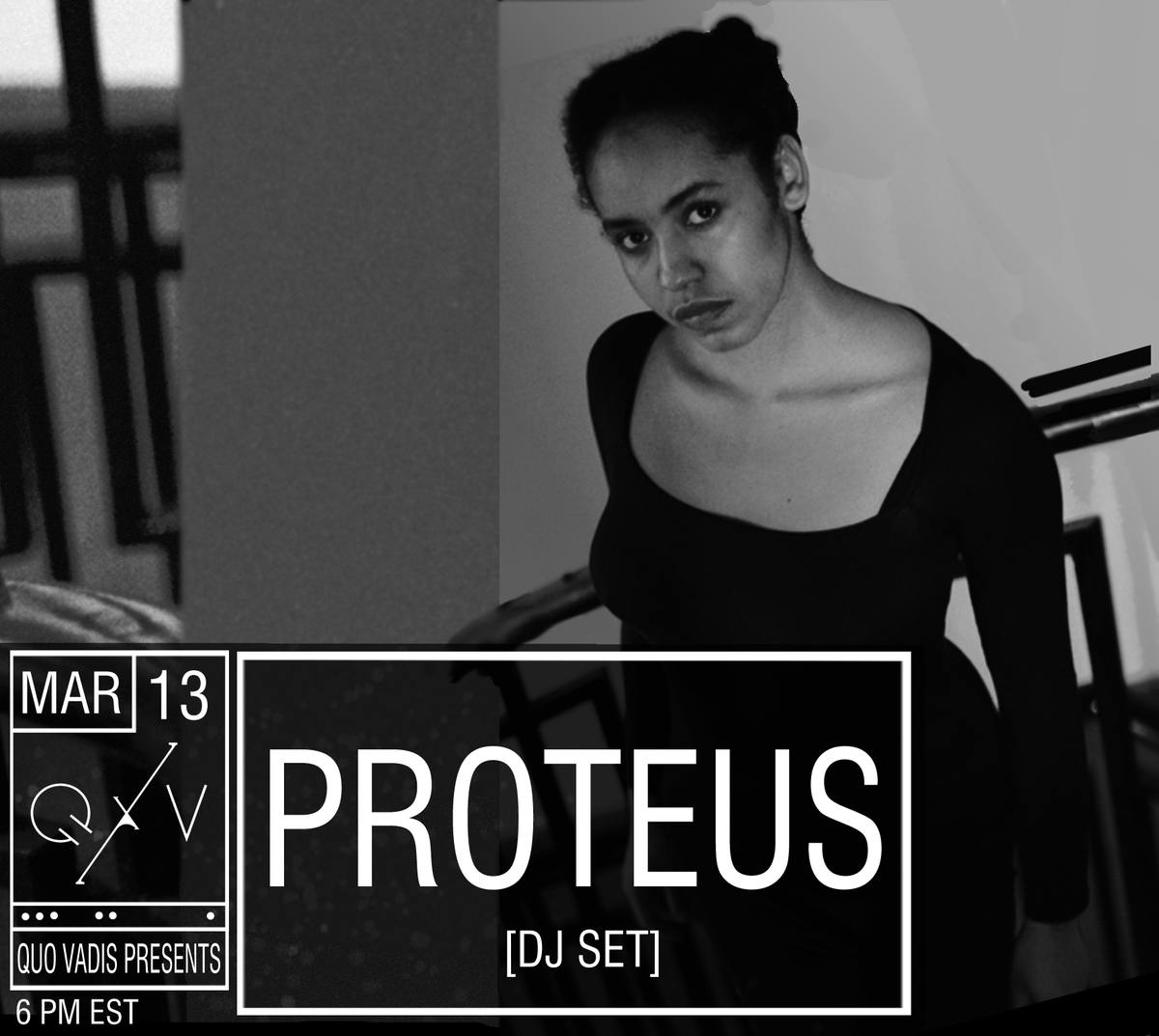 QVTransmissions's tweet photo. Proteus - DJ Set
March 13, 2021 - 6pmEST
https://t.co/QJLxXa6NCz

Proteus selected @AkwaabaHackney to receive some love during the stream. Please consider donating @ https://t.co/TkmodEDWQ4 so they can continue working to support @ risk migrants who are food + housing insecure https://t.co/nwvLicn7lq