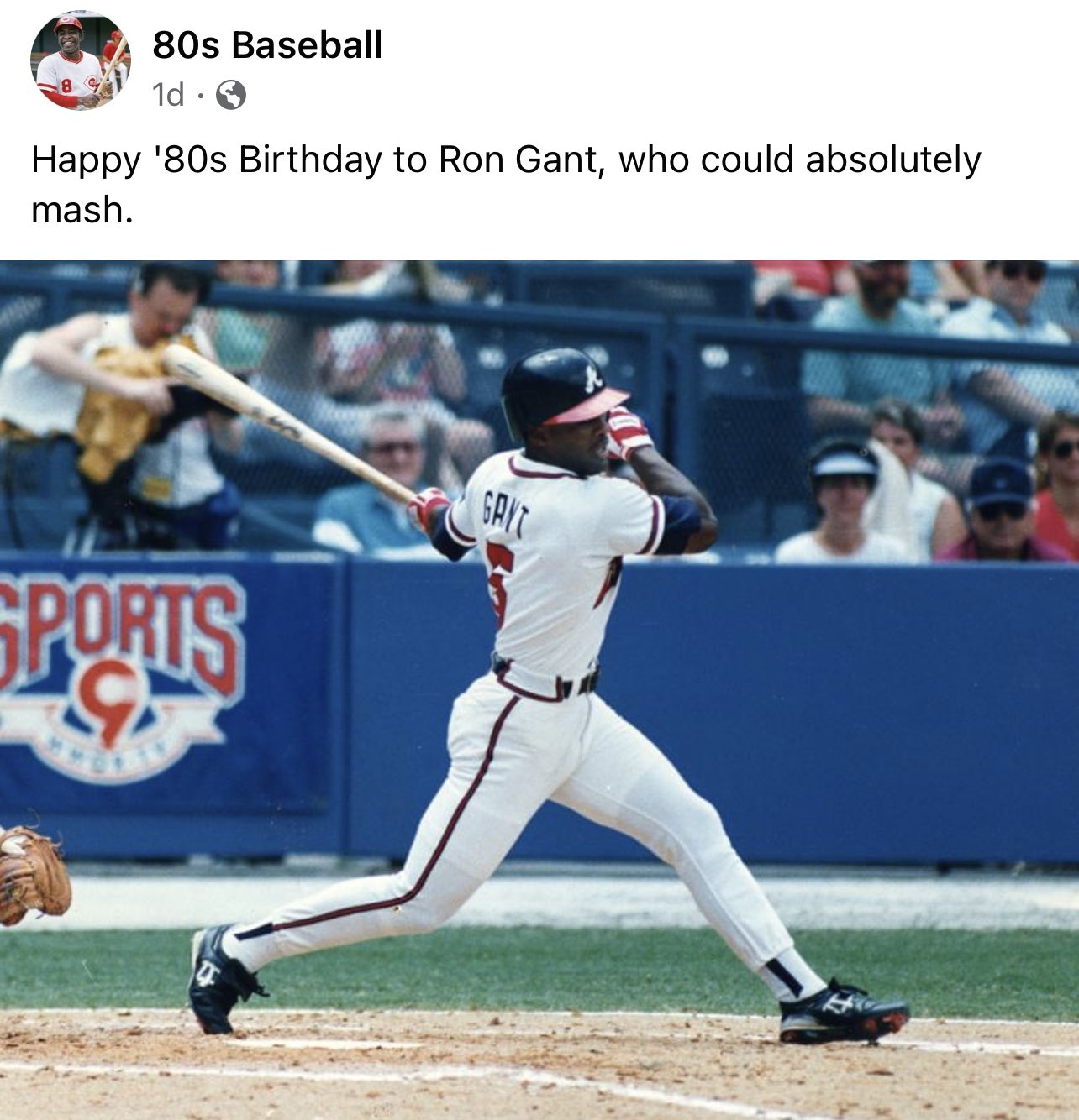 Happy belated birthday to Braves great and Victoria, Tx legend Ron Gant! 