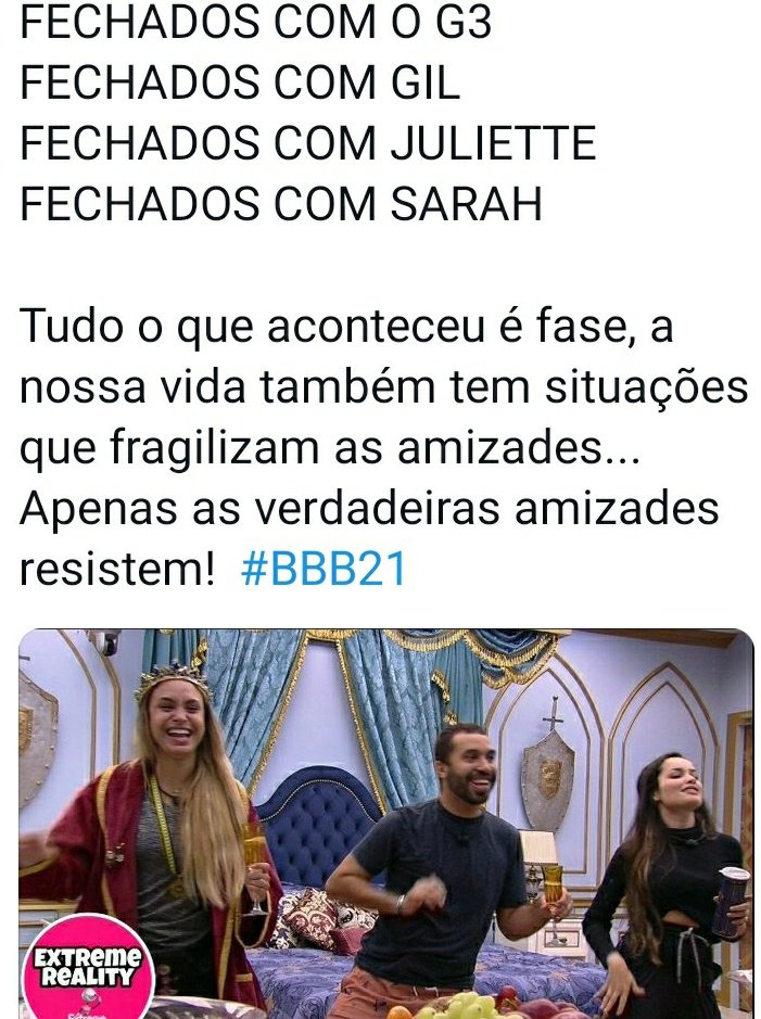 Eduarda32690372's tweet photo. FECHADOS COM SARAH
#G3ContraOMundo
#Sarah
FECHADOS COM SARAH
#SarahAndrade
#ANDRADE
#g3
#sarahjaganhou https://t.co/kg9WRUnlgv