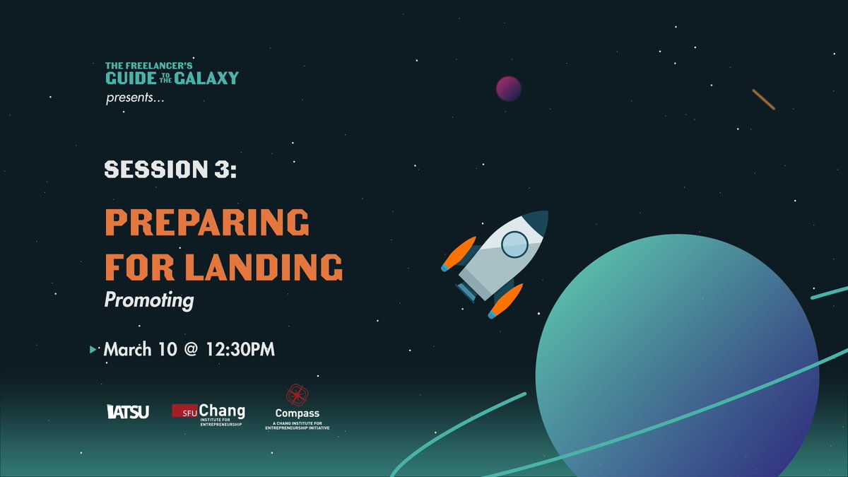 IATSU's tweet photo. Join us on March 10 at 12:30 pm for the last session in our freelancing workshop series, as our workshop leaders Atif and Mark guide us through how to pitch your brand to the right people to achieve a sustainable business.

Register for Session Three via https://t.co/RSW5ocS4rK https://t.co/CakJzp5PKr