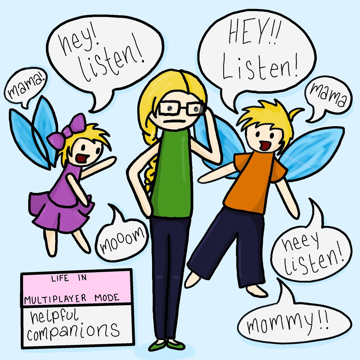 multiplayerlife's tweet photo. Sorry for the several week hiatus!! I have been busy working on my children's book kickstarter and learning some new tech! This is my very first entirely digitally drawn comic!! I've finally come into the modern era 🤣
#webcomic #webcomicseries #comicstrip #heylisten #zelda https://t.co/FJFuFVvARK