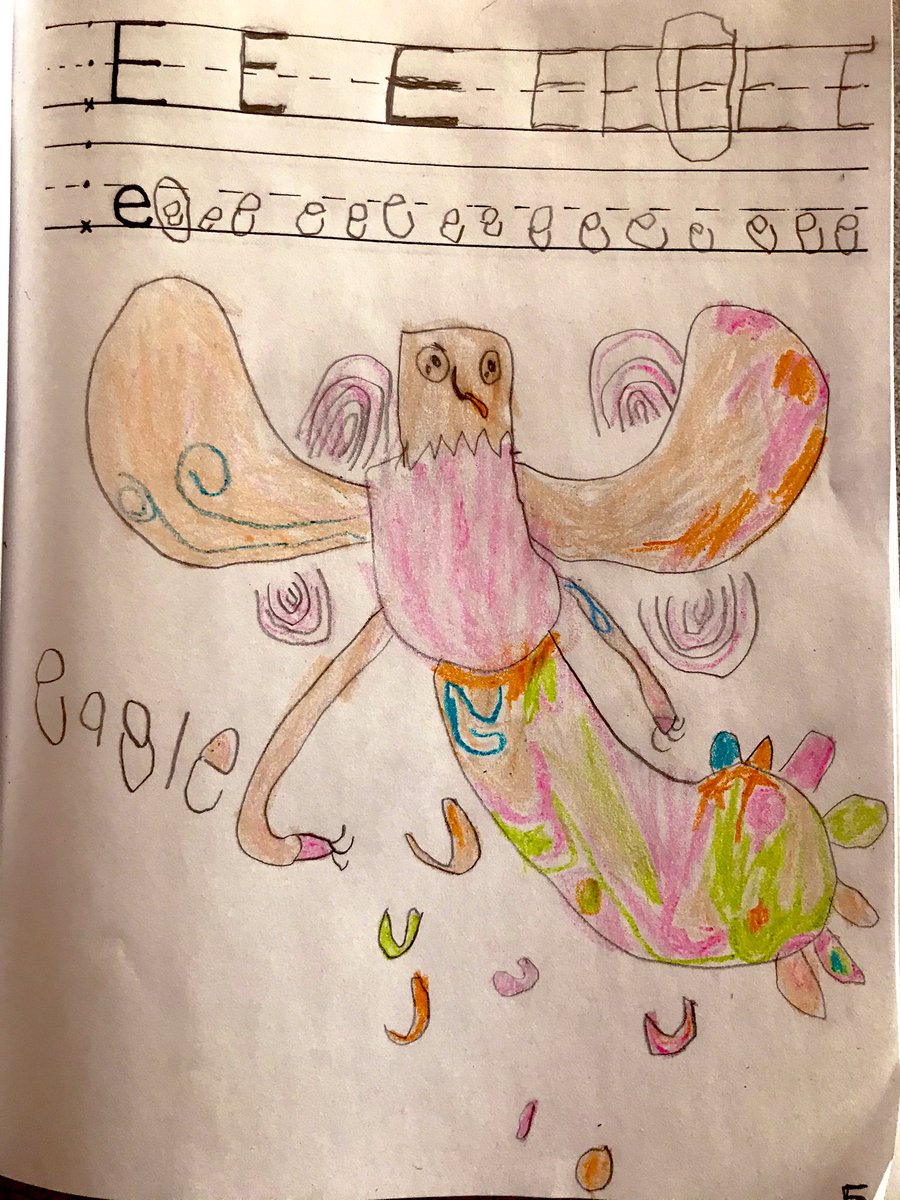 We focused on letter ’Ee’ today and discovered that it makes 2 sounds: when letter ’Ee’ is long, it says it’s name: E, E; short letter ’Ee’ says e, e, e like Ellie elephant. What amazing work students created...
#Alphabet #art #literacy https://t.co/xZB25wqDVG
