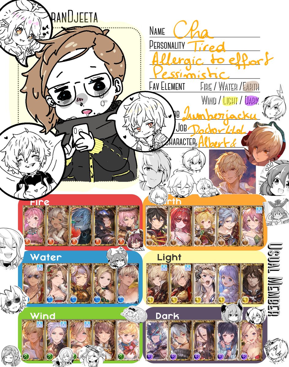 Chawall0m's tweet photo. #gbfintro update time
⭐5y slave
⭐L for L̶i̶g̶h̶t̶ LOSER
⭐2020 seasonals best seasonals
⭐4 sparks in a year I'm-
⭐ Shinbaha event when saige
⭐I still NEED AN ALBERT DAKI SAIGE PLEASE IM ON MY KNEES
⭐aLSO THOSE 2 NON OFFICIAL LUCI FIGURES WHERE SAIGE U HAVE ONE JOB SAIGE https://t.co/QSxFK3dgXZ