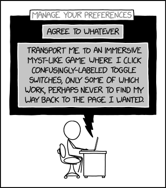 xkcdComic's tweet image. Manage Your Preferences xkcd.com/2432/ m.xkcd.com/2432/
