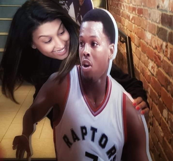 amZPersaud's tweet photo. Let's go @Klow7 @Raptors Toronto's behind you! #tangerinefanangle https://t.co/fnOSDDHKUq