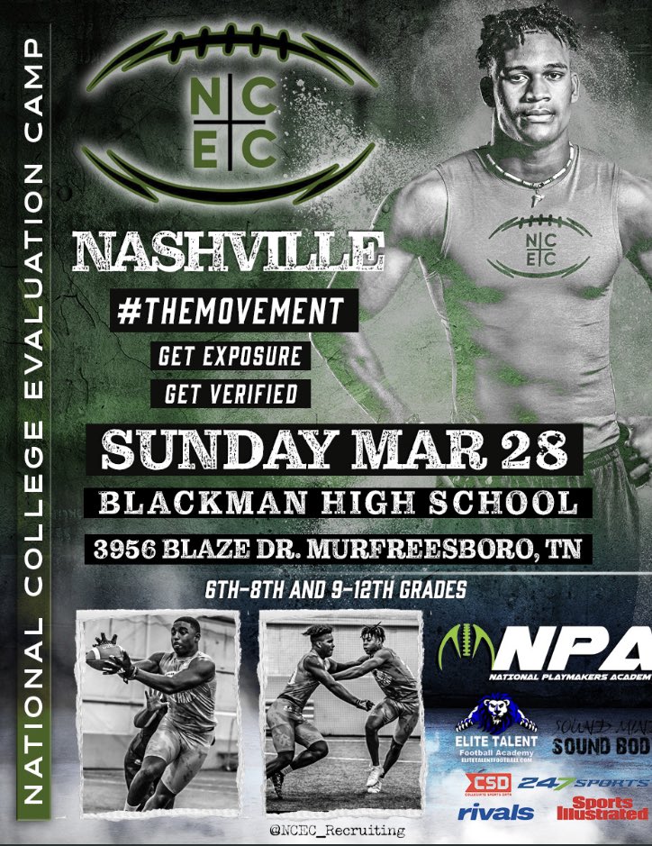 Blessed for the invite <a href="/CSmithScout/">Chris Smith</a> <a href="/elitefootballac/">EliteTalentFootball</a> <a href="/NCEC_Recruiting/">NPA</a> @SMSBFootball