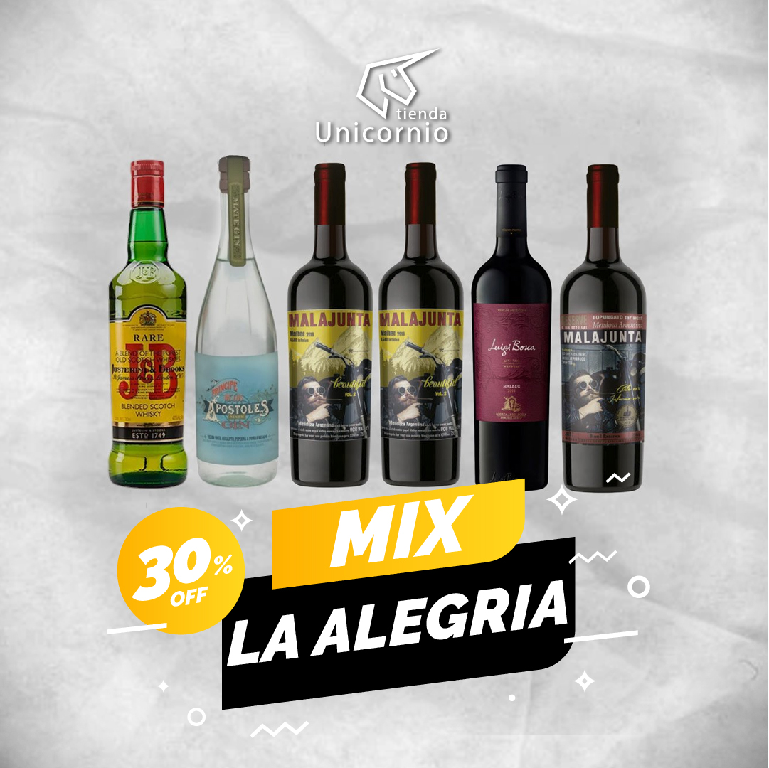 StoreUnicornio's tweet photo. 🤯 Imperdible descuento del 30% OFF
👉Mix La Alegria

ENVÍO GRATIS A TODO EL PAÍS! 🚛

👉Ingresá a nuestra web y conseguilo ahora: https://t.co/zPYbGRw91x
.
.
.
.
.
#descuentos #tiendaunicornio #vinos #tiendaonline #vinoargentino #vinomendocino #vinoteca #descuentoenvino https://t.co/jvLvPOlbxU