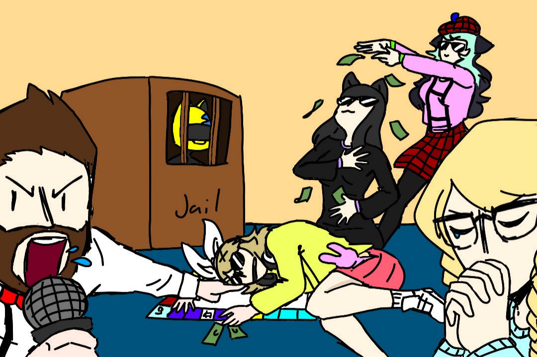 「My friends are such a gosh darn joy to w」Drumsyのイラスト