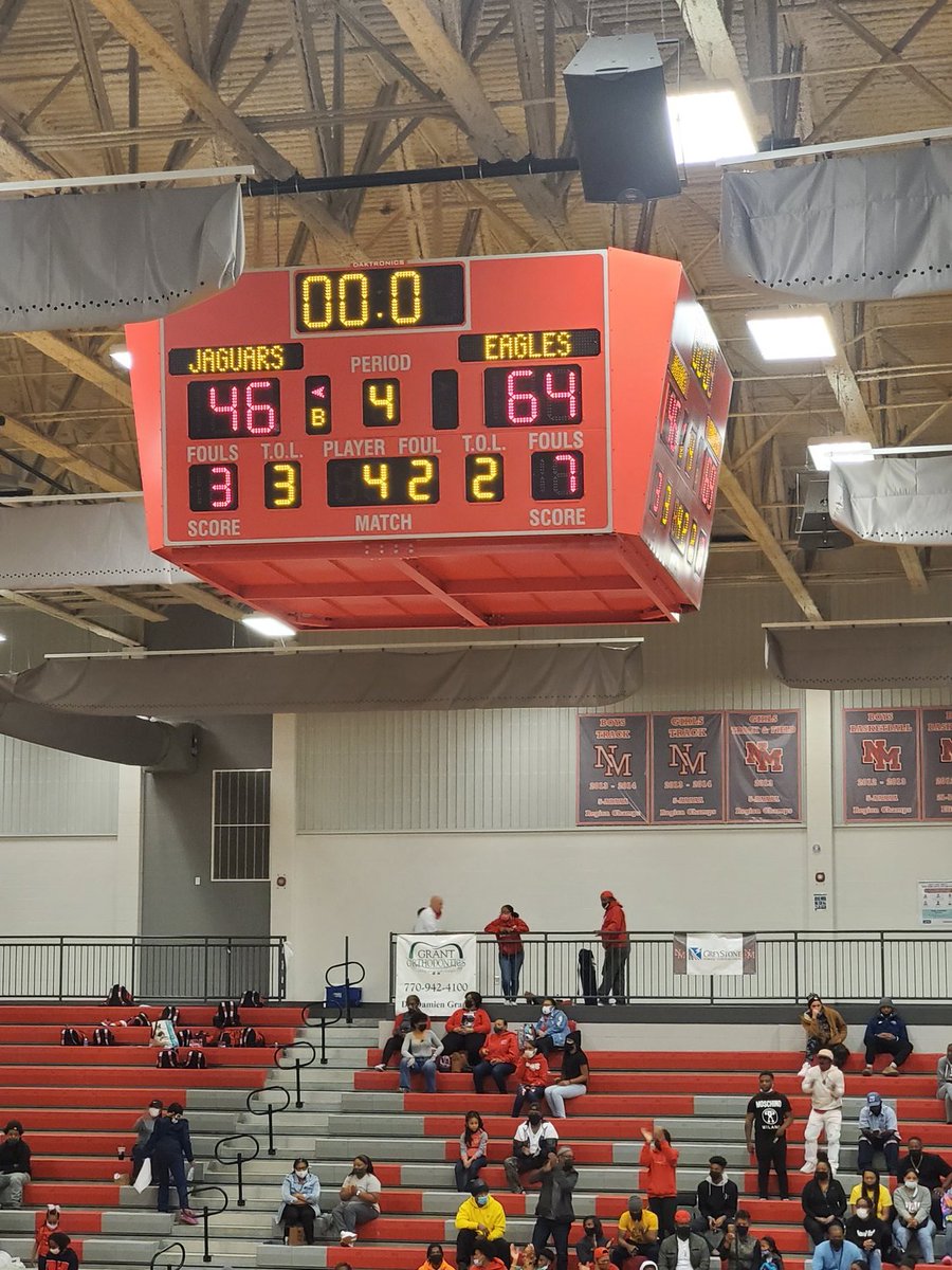 Final.
EL 64 New Manchester 46
We are FINAL FOUR bound!!!
Thanks for all the fans that SHOWED UP AND SHOWED OUT!! We appreciate all the SUPPORT. @ElhsLady <a href="/ELHS_HCS/">Eagle's Landing HS</a> <a href="/football_elhs/">ELHSFootball</a> <a href="/KyleSandy355/">Kyle Sandy</a> <a href="/HDHSports/">Henry Herald Sports</a>