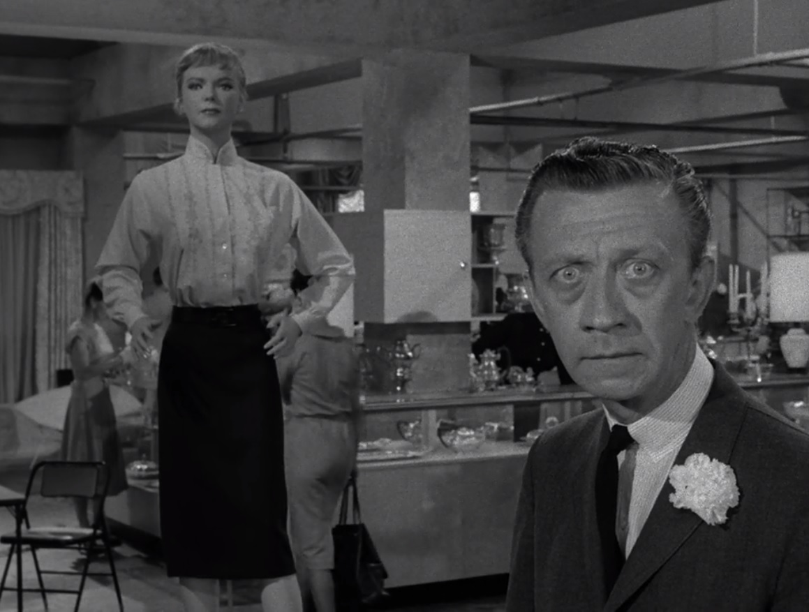 TheNightGallery's tweet photo. "It makes you wonder, doesn't it? How normal are we? Who are the people we nod our hellos to as we pass on the street?"
Twilight Zone's "The After-Hours" by Rod Serling stars Anne Francis and James Millhollin.
#ZoneOutros #S1E34 https://t.co/oTceW4PN2u