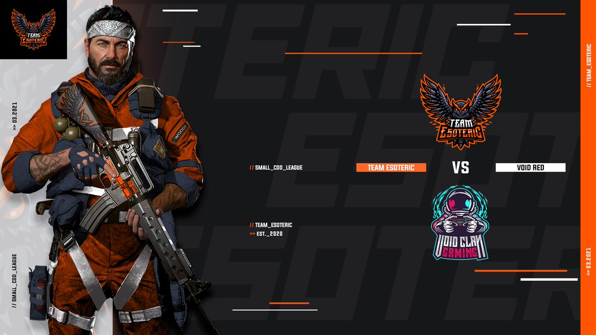 TeamEsotericGG's tweet image. We take on @VoIDClan_Gaming Red tonight at 10 EST in the 2nd Round of the @SmallCodLeague playoffs. Wish us luck as we look to move onto the next round!

Watch: twitch.tv/truthyrl