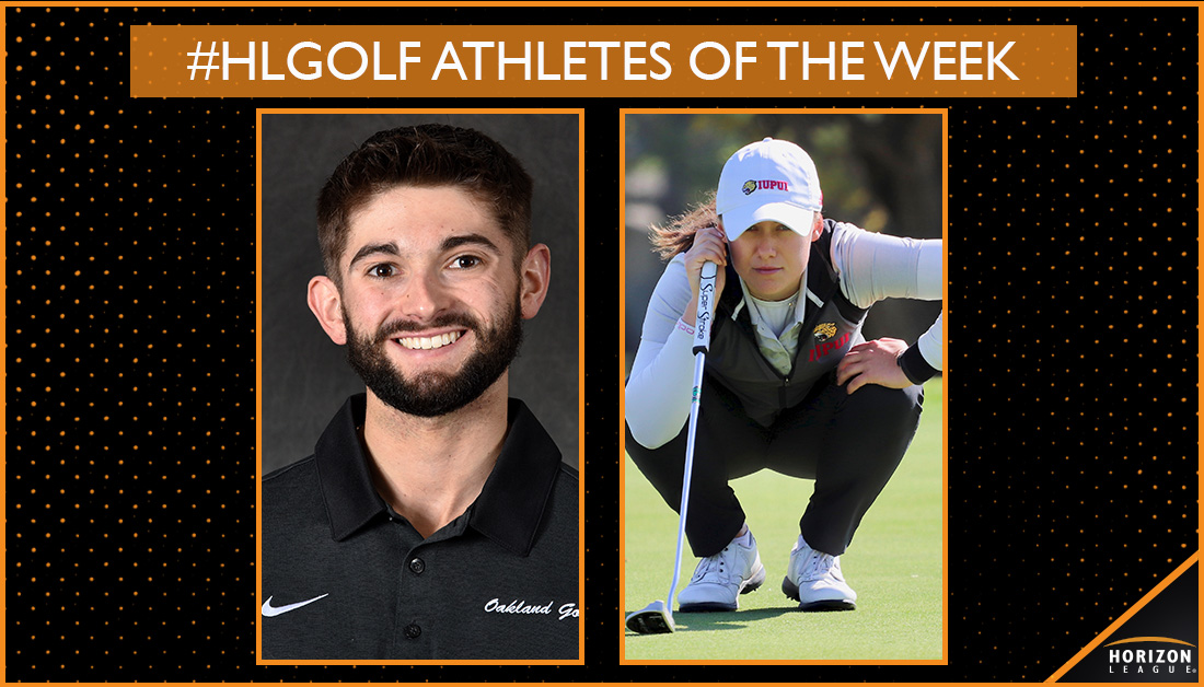 HorizonLeague's tweet photo. Cameron Lippoldt of @GoldenGrizzlies and Amelie Svejda of @IUPUIGolf earned @Nike #HLGOLF Athlete of the Week honors

⛳: https://t.co/afLrdfiRdF https://t.co/9d6HbmYo92