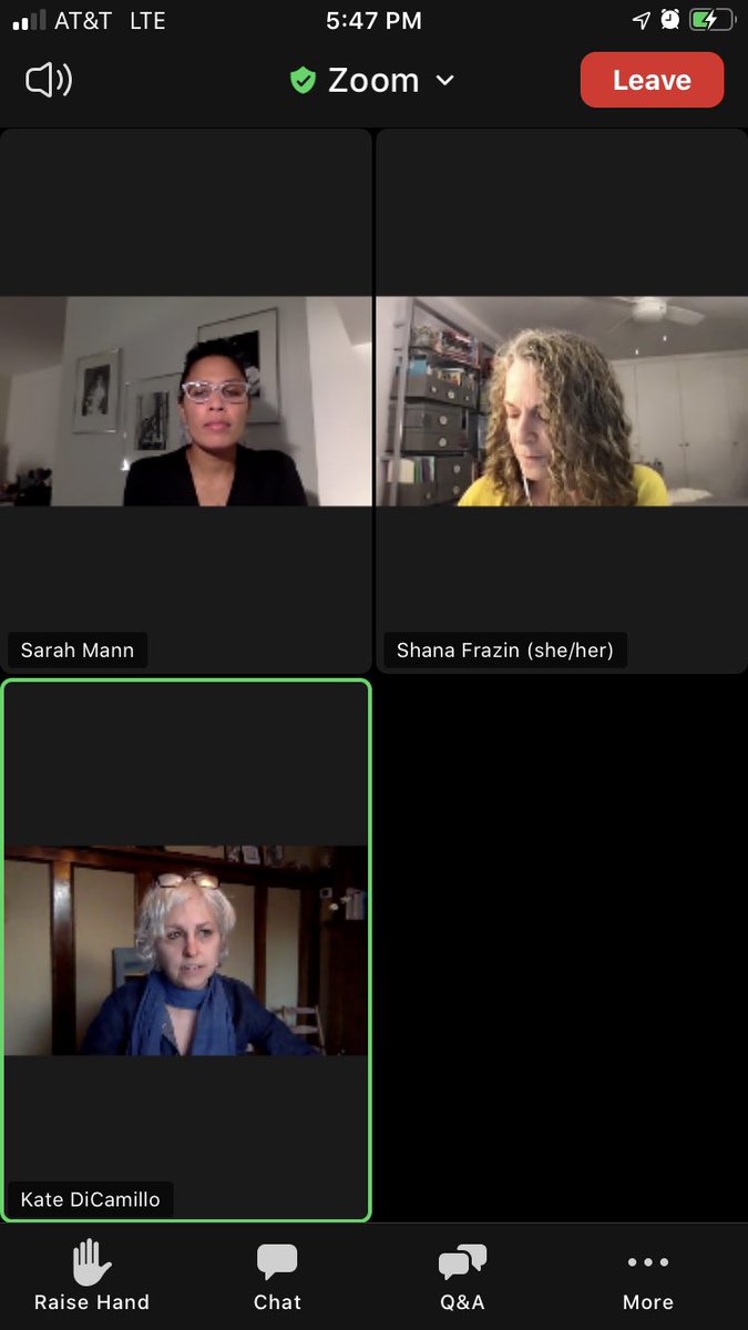 Spent this evening in Supper Club with author Kate DiCamliio!  She read her poem “Snow, Aldo”!! What a great evening! #katyic