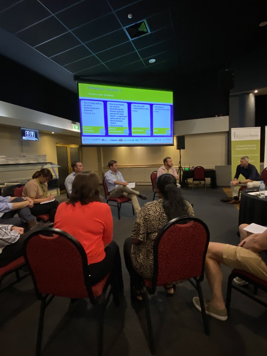 ACPconference's tweet photo. #ACPconference Round 1 Breakout Sessions with #auditmatch @Xero #TeachItForward @SproutAgribusi1 https://t.co/arcRRN12gq