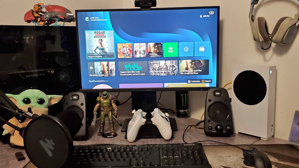 #XboxSeriesS +  high refresh 1080P monitor with VRR is a match made in heaven 💚🎮✔🔥