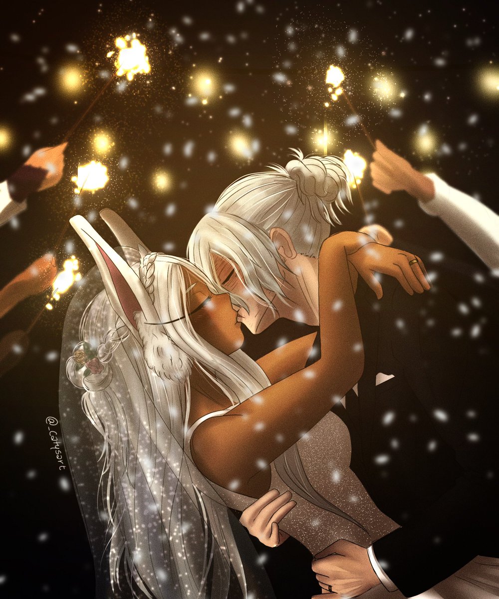 _catysart's tweet photo. Day 6: Wedding 
After the hate I got from the last drawing bc of dustbunny I decided to be petty😊❤️ 
#RabbitHeroWeek #dustbunny #bnha https://t.co/zIfOxiwctB