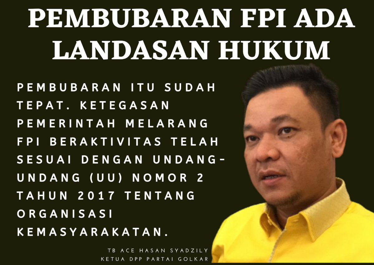 kangdidit_cilok's tweet photo. Pembubaran FPI sudah sesuai landasan hukum.
#FPITeroris #FPIBubar https://t.co/xk4Ehd1hIn