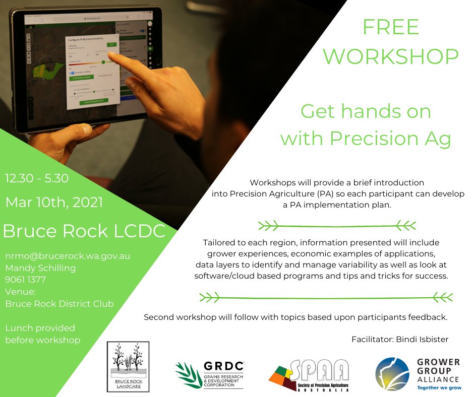 Remember to RSVP to the FREE Hands On Precision Ag Training Workshop!!