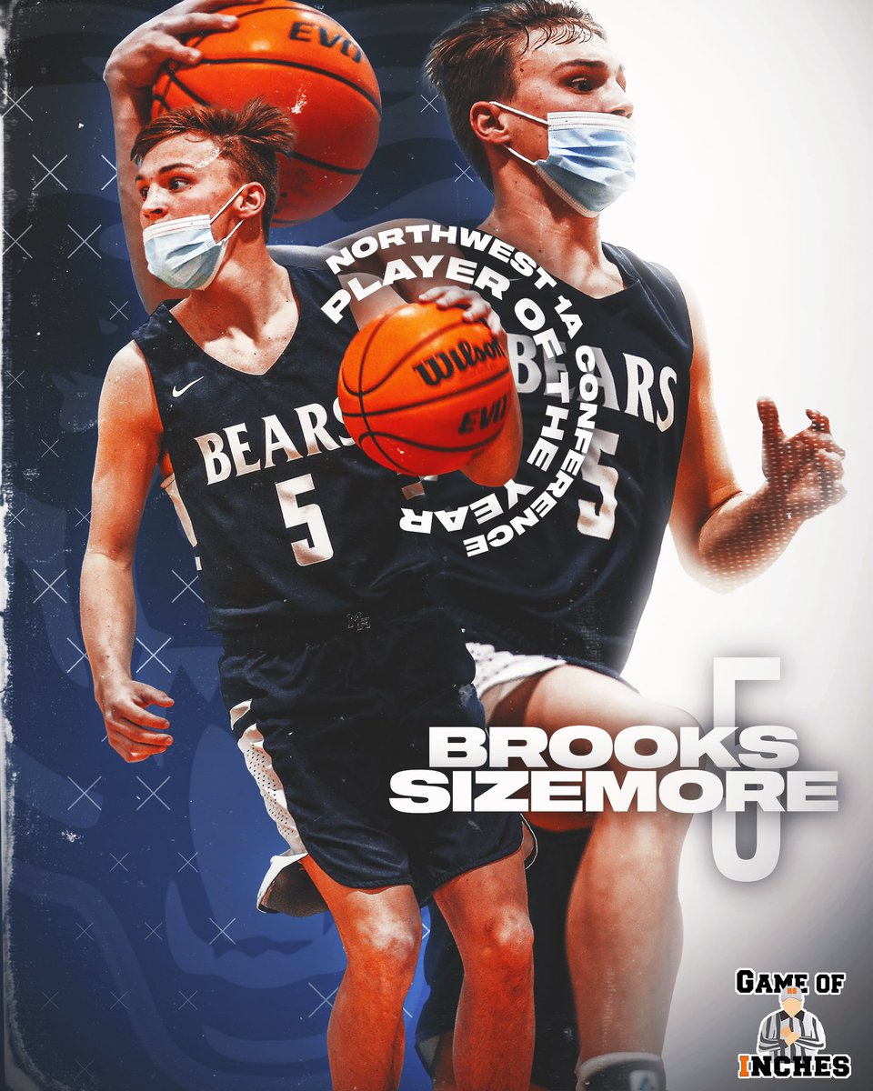 GameofInchesHSS's tweet photo. .@sizemorebrooks is your Northwest 1A Conference Player of the Year after an outstanding season with the @GraniteBears‼️#TriadMBB https://t.co/aW4l856cVS