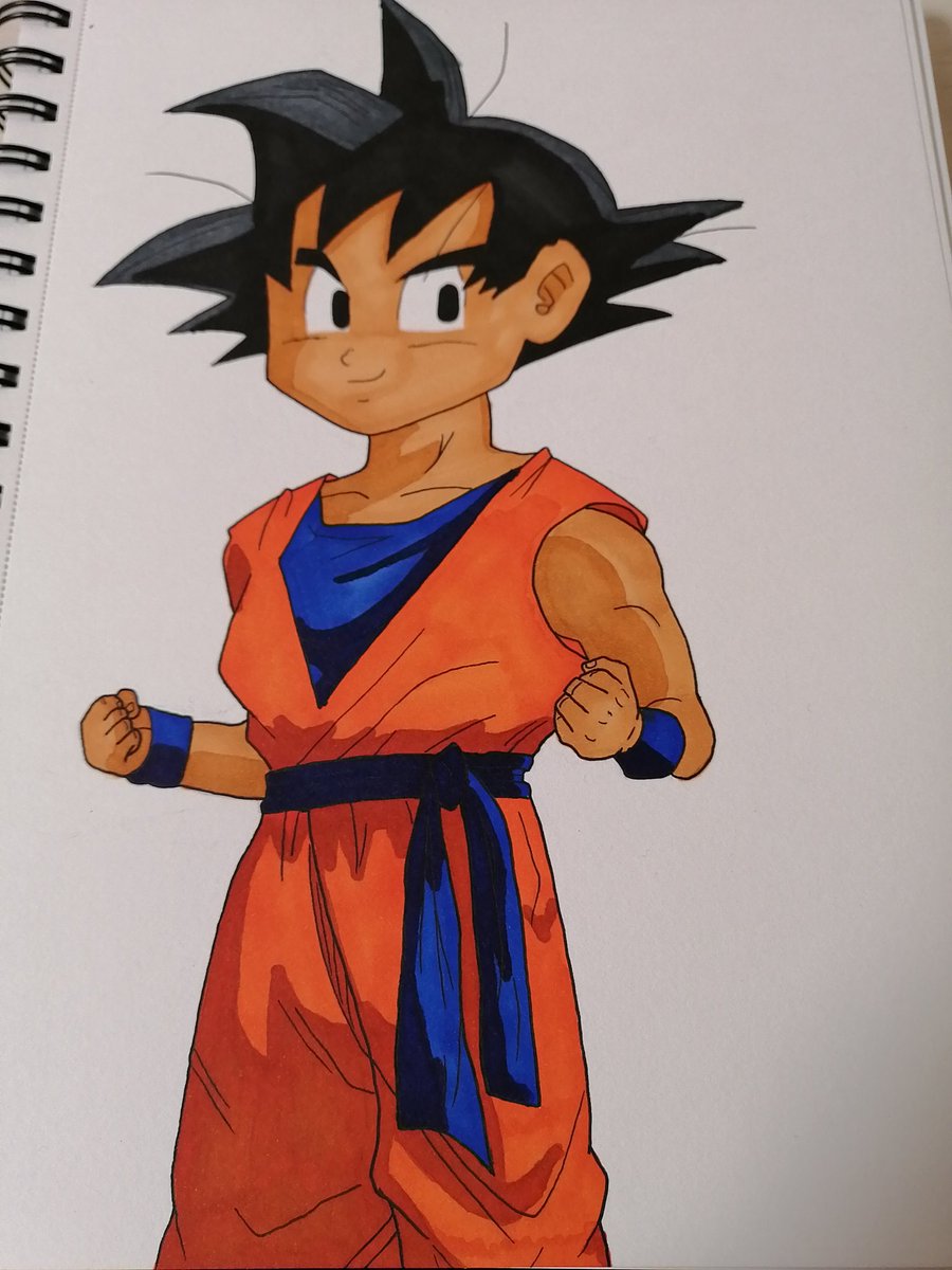 Kylvali's tweet photo. I wanted to draw like I was a kid again so I drew Goten from #DBZ.

--
また子供のように絵を書くようにしたかったので、ドラゴンボールのゴテンを書きました。

#FANART #DragonBallZ  #fundrawing #ohuhu https://t.co/qPkwGCOWfk