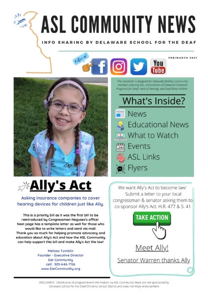 DSDeaf's tweet photo. ASL Community News - Feb/March 2021 online - click here to read latest edition of ASL Community News! https://t.co/baRGzCSPCk https://t.co/xNO84WmiEM