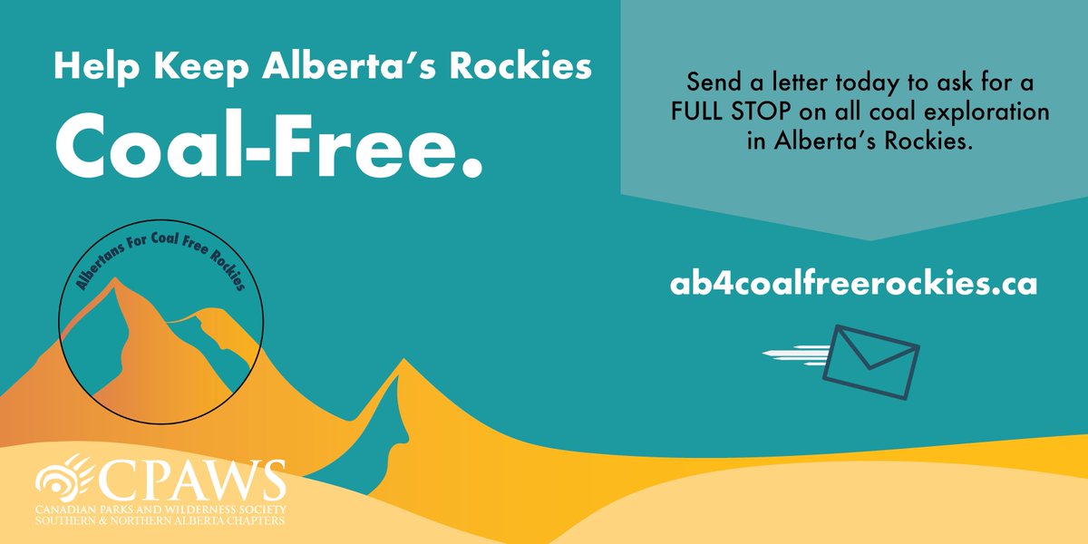 📣 NEW ACTION ALERT ON COAL

Ask for a FULL STOP on all coal exploration activities until a real plan for our Eastern Slopes is developed: one that takes the values of all Albertans into account. #ableg #mountainsnotmines

Write a letter now: ab4coalfreerockies.ca/action-on-coal