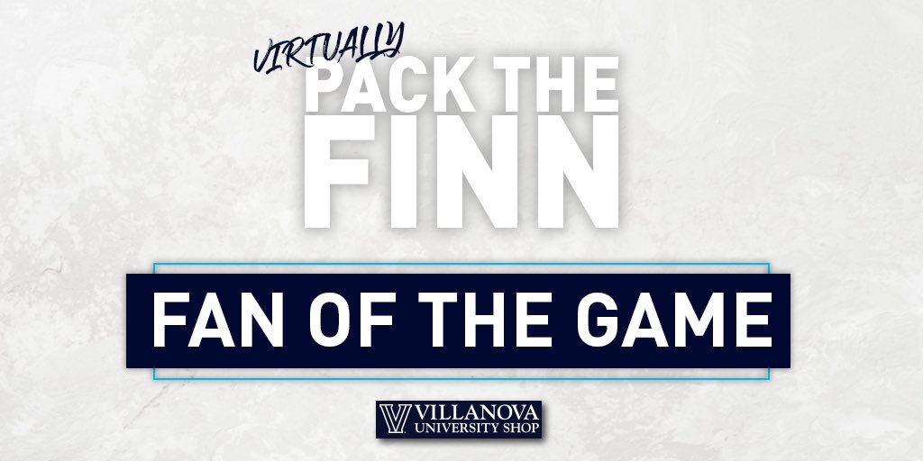 NovaMBB's tweet photo. Did you help us virtually Pack the Finn? 

Retweet for a chance to win FAN OF THE GAME and a prize pack courtesy of @VillanovaShop! 

Check back throughout the game to see if you are one of the lucky winners!

#NOVAvsCreighton #GoNova https://t.co/TihcbGma5E
