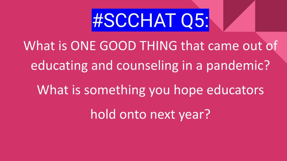 AngelaAverySC's tweet image. #scchat Q5 is up! We are flying through with some very powerful discussions. So glad you are here. @KellyWright68