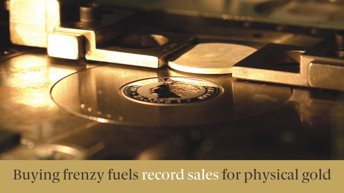 With gold up 441% from February 2020, and 64% from January 2021, find out why Perth Mint #coins and minted bars are pushing the physical sale of gold to new records. Learn more: bit.ly/388uh9M