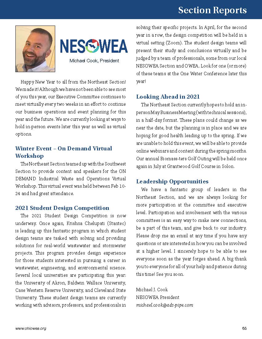 Krishna_H2O's tweet photo. Check out the latest edition of @Ohio_WEA Buckeye Bulletin for exciting updates from #OWEA and @OWEA_Northeast! https://t.co/MYNkuDc2oy https://t.co/GN2n9cH2ap
