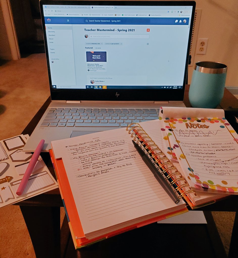 Just finished up with the first meeting of Teacher Mastermind &amp; it was amazing! Excited to be part of this fabulous group of educators &amp; for next week's meeting! Thank you <a href="/DuganEDU/">Sarah Dugan</a> !👩‍🏫