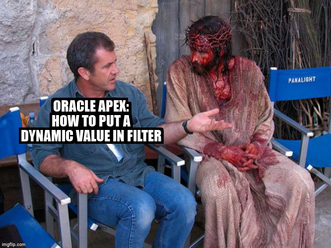 overflow_meme's tweet image. Oracle Apex: How to put a dynamic value in filter stackoverflow.com/questions/6646… #oracle #oracleapex5 #oracleapex