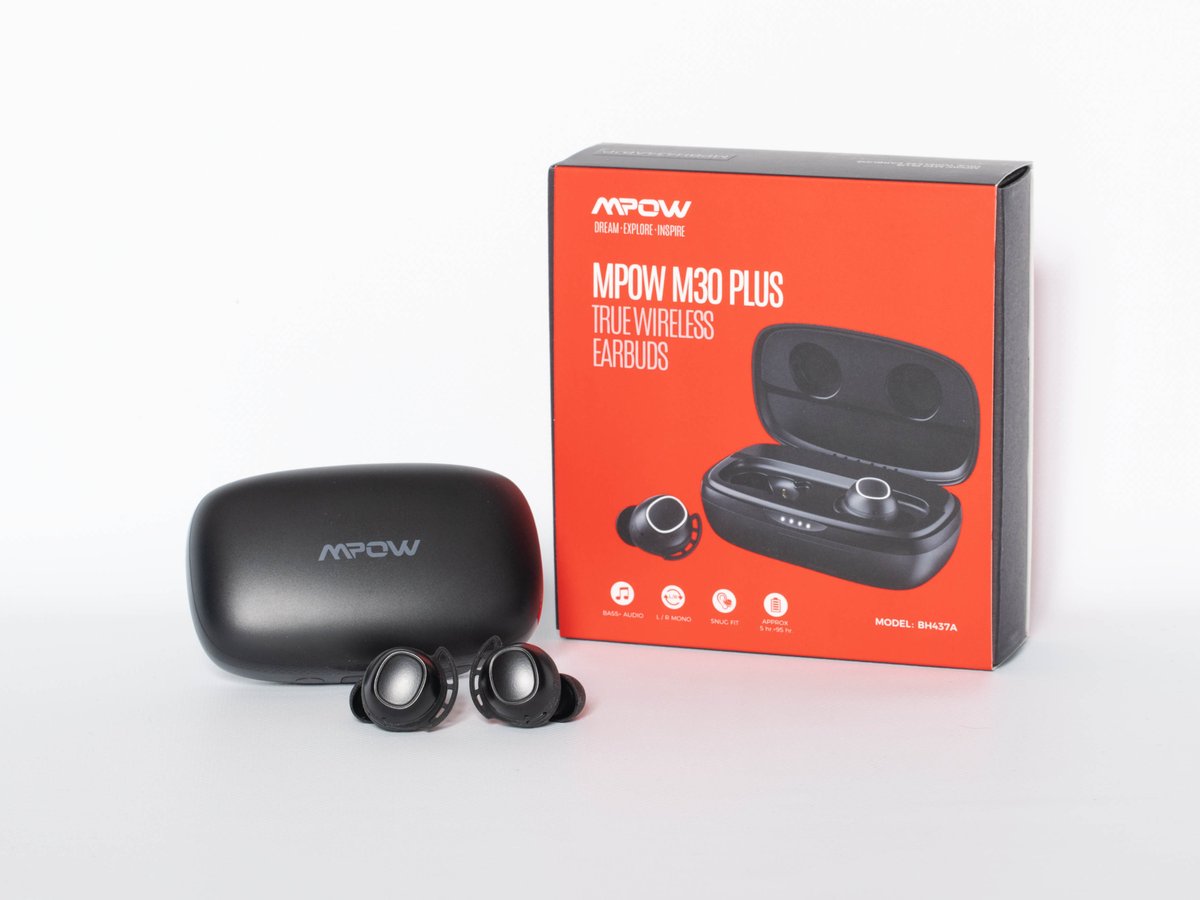 mpow_jp's tweet photo. #MPOW モバイルバッテリー機能搭載完全ワイヤレスイヤホン“M30 PLUS”

☑️最大100時間再生可能な大容量2,600mAh
☑️スマホ等への充電が可能
☑️左右同時伝送で安定した接続

発売記念25%オフセール実施中😉
Amazon(クーポン「E54Q23TZ」)：https://t.co/l4w00iyn9r
楽天市場：https://t.co/L05dTROtSg https://t.co/6iiVWl9Br1