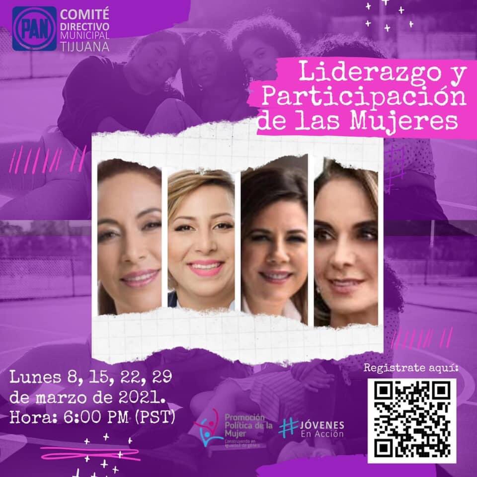 PpmTijuana's tweet photo. Foro “Liderazgo y Participación de las Mujeres’”
Contaremos con la participación de:
8️⃣ Dip. Fed. Adriana Dávila 
1️⃣5️⃣ Dip. Fed. Liz Mata
2️⃣2️⃣ Sen. Gina Cruz 
2️⃣9️⃣  Lupita Jones Garay 

Regístrate aquí:
https://t.co/rytDHqPwbZ https://t.co/RyCQpq8412
