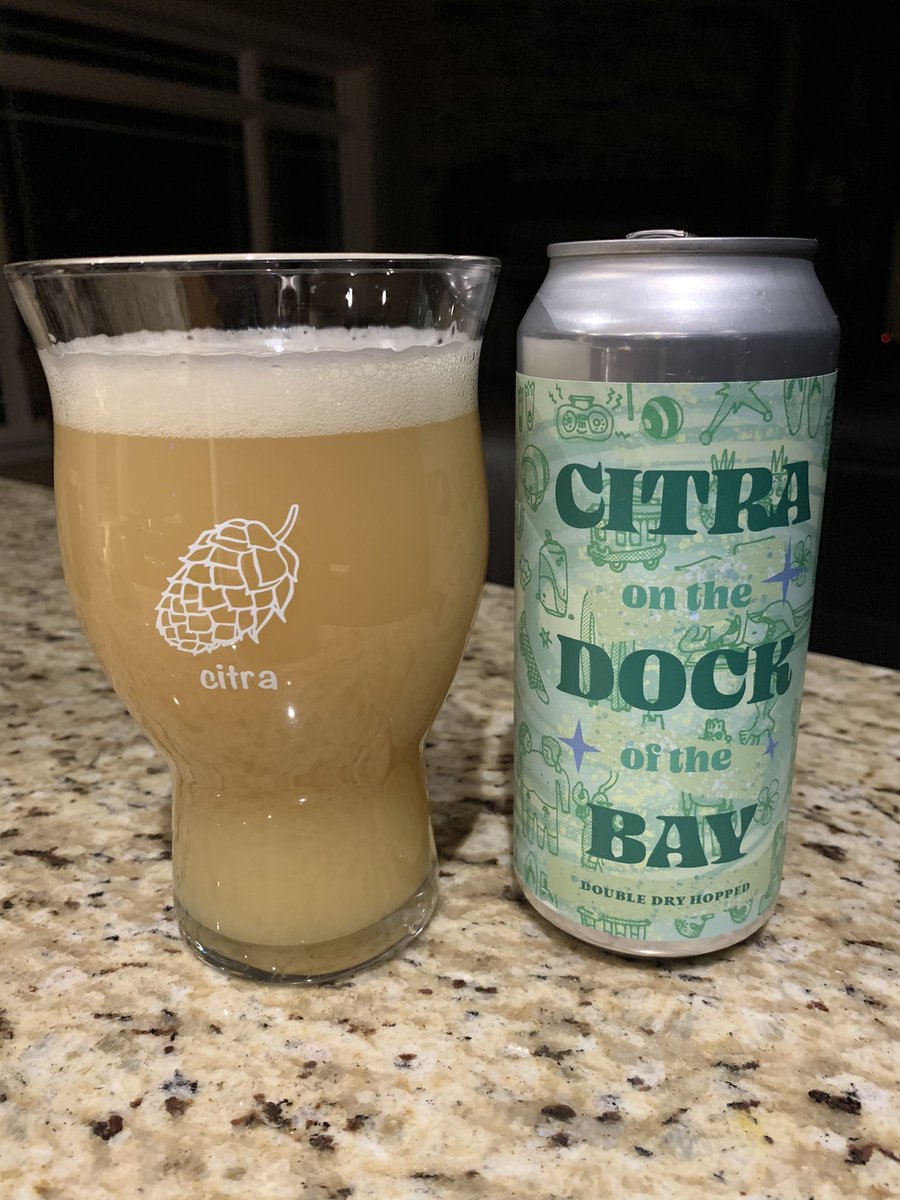 I’ve given the normal version of Citra On The Dock Of The Bay a 5-bottle cap rating in the past.  I feel <a href="/untappd/">Untappd</a> could use an emergency 6th bottle cap to be used sparingly for improving on perfection, such as this Double Dry-Hopped masterpiece. #WiBeerWednesday <a href="/EagleParkBeer/">Eagle Park Brewing</a>