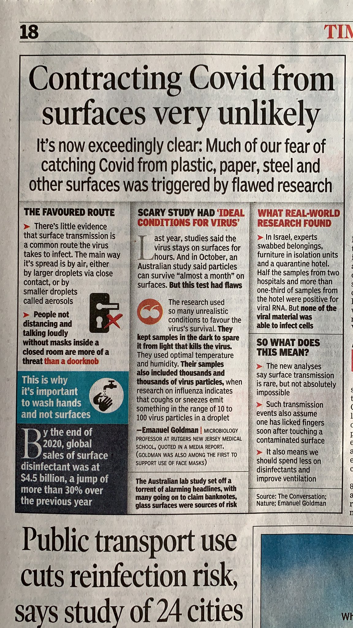 Anupam Gupta Wash Hands Not Surfaces T Co Vv2zkimwye Twitter