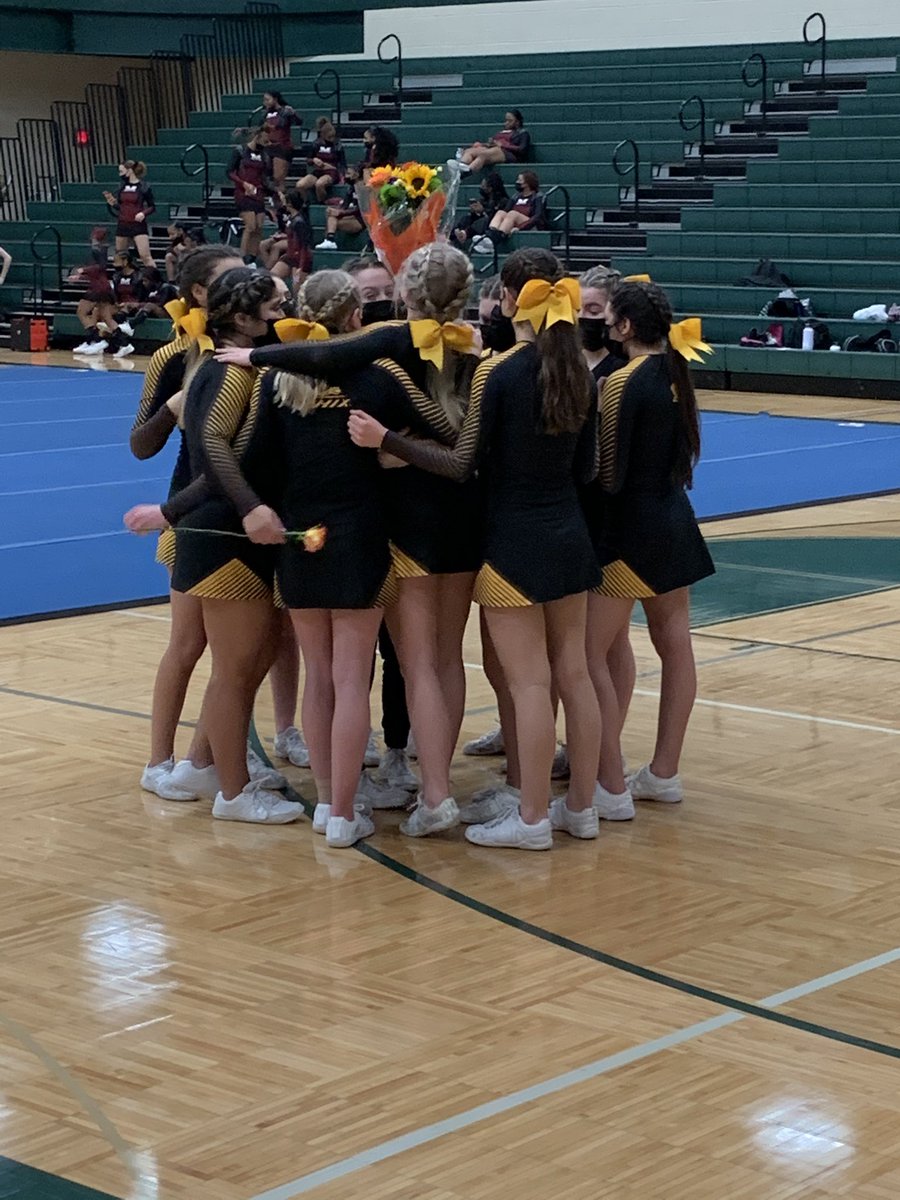 chixsports's tweet photo. Senior night for ZE Cheer.  Thank you Ellie and Jaahna!  Your passion, leadership and dedication has left a mark on the program. https://t.co/l1Btd0xMh8