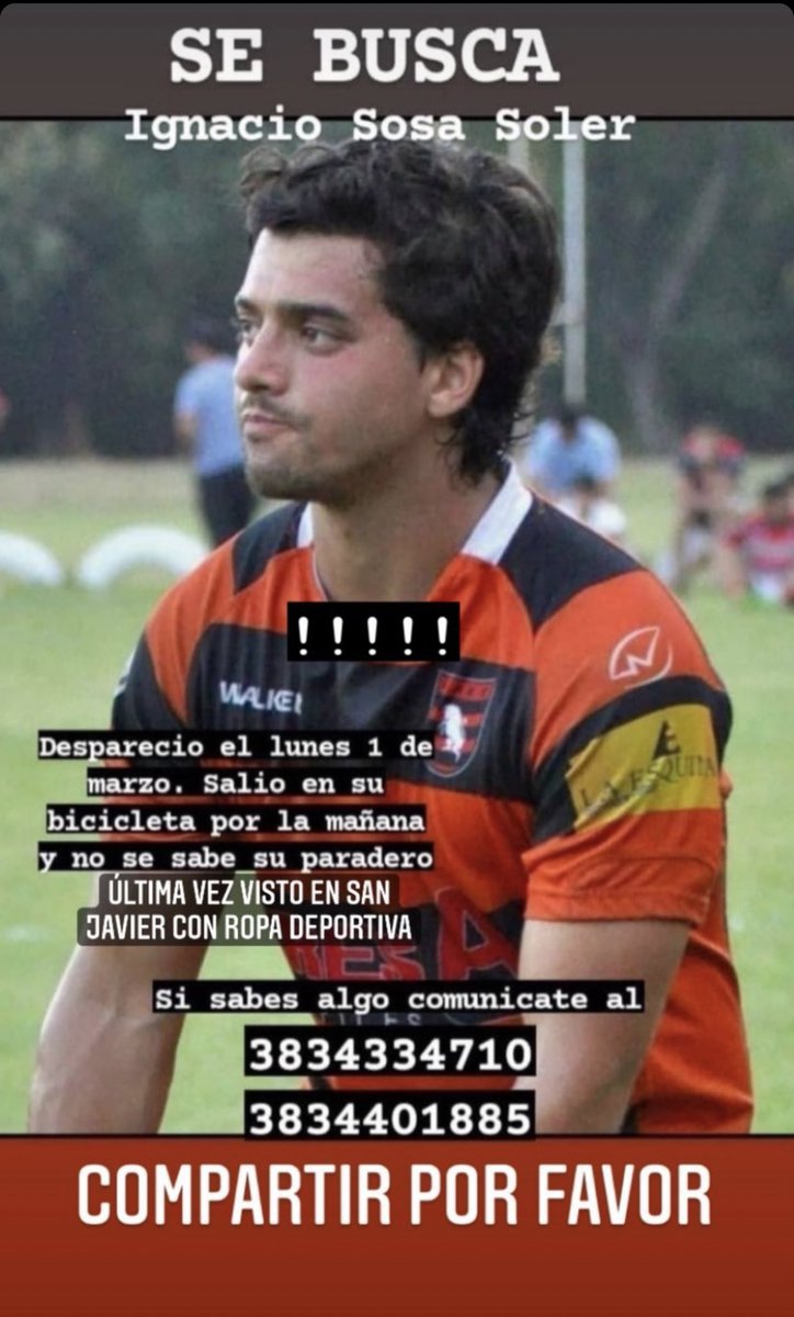 Por favor compartir!!! Ultima vez visto en Tucumán‼️