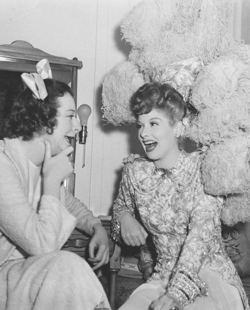 CelebMuseums's tweet photo. Two Funny Girls: Lucille Ball shares a laugh with Baby Snooks aka Fanny Brice. @LucyDesiMuseum @LucilleBallFan3 @LucilleBall_ @LucilleBall @FannyBrice @comedyclxnews @ClassicTVComedy @ComedyClassics @OldTimeRadioCFR https://t.co/IF5UpbEM1v