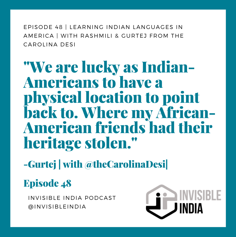 Jessica Kumar | Learn Hindi Anywhere (@invisibleindia_) on Twitter photo BOOM. <a href="/thecarolinadesi/">Carolina Desi</a>
Episode 48 | invisibleindiapodcast.com/learning-india…
#hindi #Telugu #punjabi #tamil #kannada #gujurati #learnhindi #malayalam #learnmalayalam #learntelugu #learnpunjabi #mothertongueday #mothertongue BOOM. <a href="/thecarolinadesi/">Carolina Desi</a>
Episode 48 | invisibleindiapodcast.com/learning-india…
#hindi #Telugu #punjabi #tamil #kannada #gujurati #learnhindi #malayalam #learnmalayalam #learntelugu #learnpunjabi #mothertongueday #mothertongue