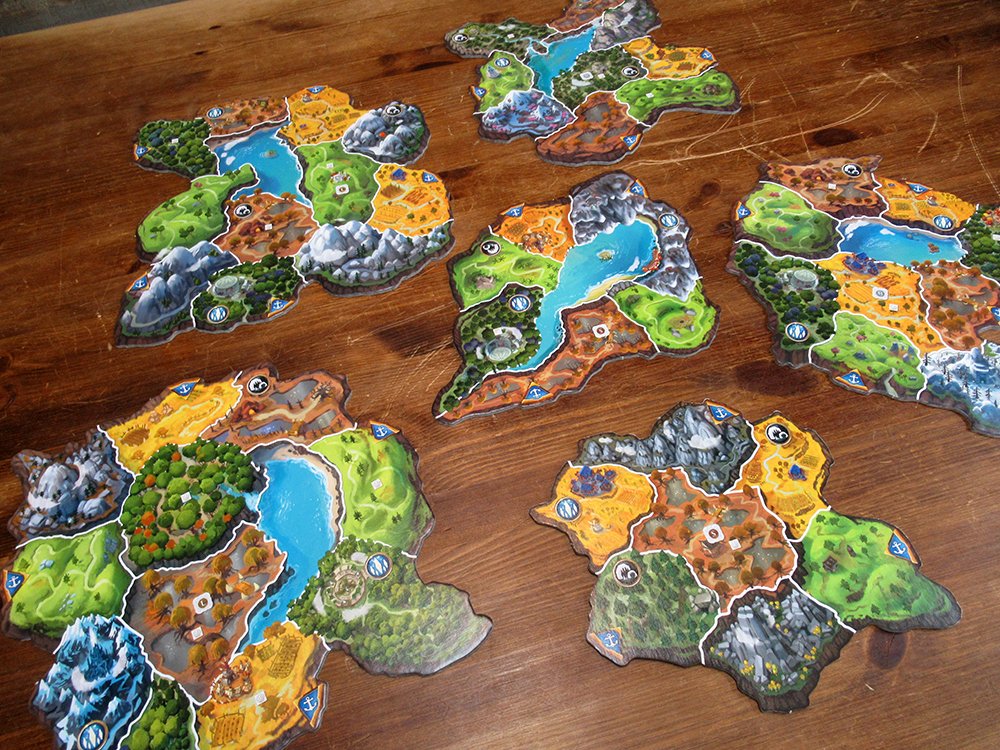 HobbyJAPAN_GAME's tweet image. 『スモール・ワールド・オブ・ウォークラフト』 パワーと種族はこのような感じ。ゲームボードは組み合わせ式というか、人数に応じて複数の島を使うのだ。 #BoardgameJP 
#WorldOfWarcraft #WoWC