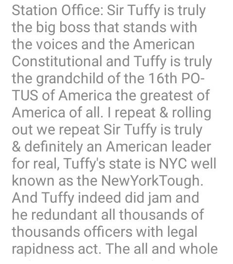 ismartyforever's tweet photo. BREAKING:
JUST-IN: All station office froze after they did found out that Sir Tuffy is the greatest superior of America of all...and all the officers were redundant instantly as some were suspended rapidly dues of their unlawful behavior &amp; GRAFTS.
A tough legal actions.
👇👇😂😂 https://t.co/A6exqo5pMR