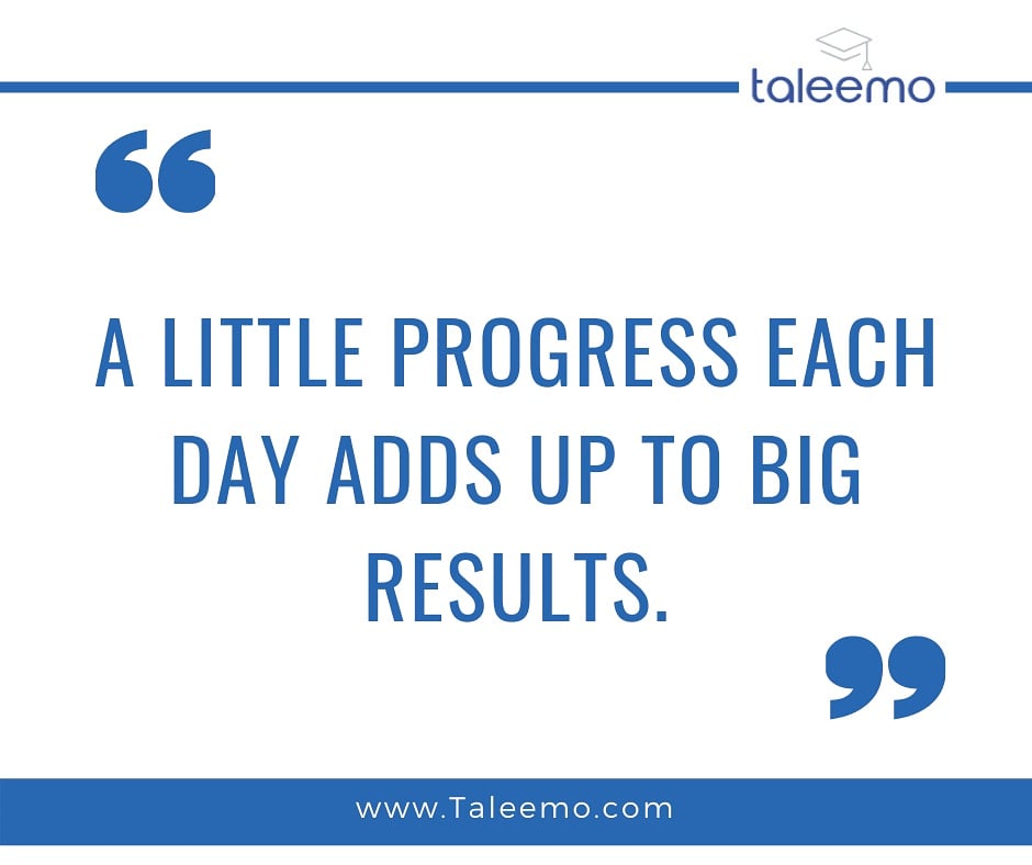 1Taleemo's tweet photo. "A little #progress each day adds up to big #results."
#tryeveryday #littleprogressbigresults #strugglemorelearnmore #doyourbesteachday #taleemo https://t.co/PWcw7Rbpc0