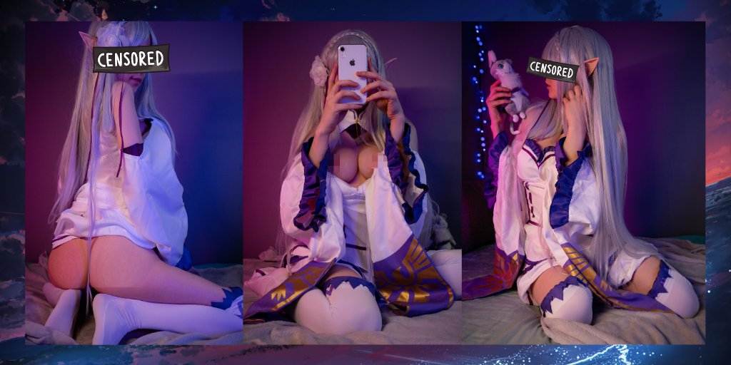 I uploaded uncensored pics Emilia cosplay with anime [Re: Zero]💜https://t.co/FxfzsyKL6e💜 https://t.co/o4A8g6WTK2