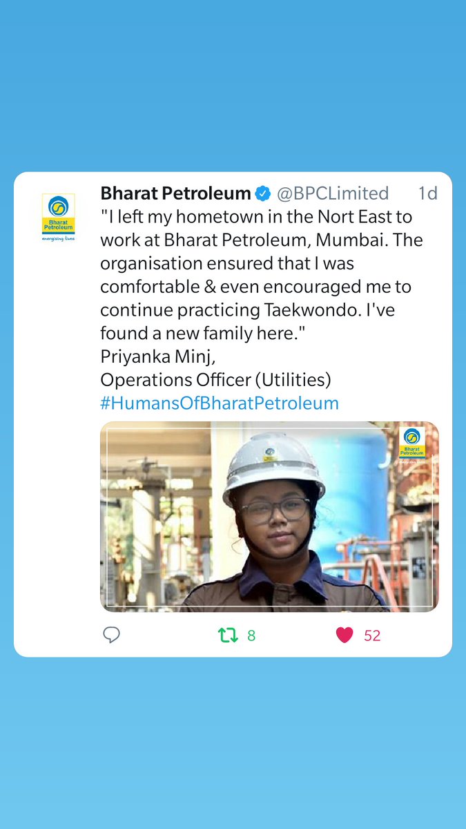 PriyankaMinj's tweet photo. #HumansOfBharatPetroleum https://t.co/Jsgp0CFoO9