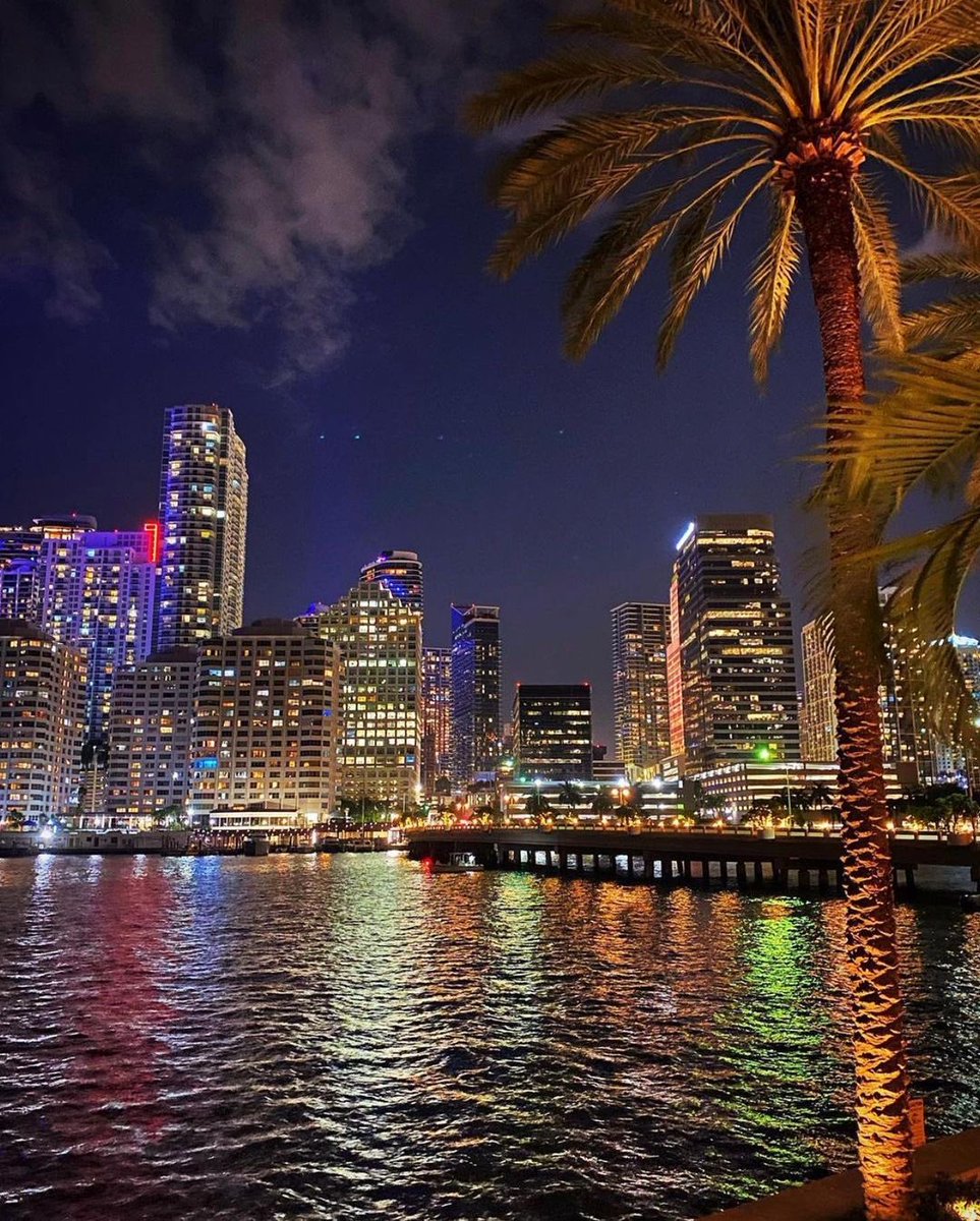 Even at night, the views from #BrickellKey don’t disappoint. ✨ #BrickellLiving 📸: daryleperez_ <a href="/downtownMIA/">Miami DDA</a>