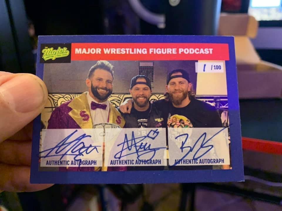 Join @MajorWFPod on Patreon and they give away cards like this each month with your membership. Insane! Series 2 of their card line just started this month so hurry up and join! CANT RECOMMEND ENOUGH. And sub to their YouTube! @TheMattCardona @Myers_Wrestling @SilverIntuition